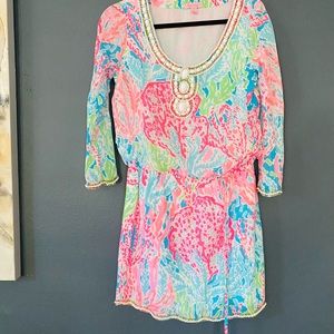 Lilly Pulitzer let’s cha cha tunic dress small 🦄🦄🦄